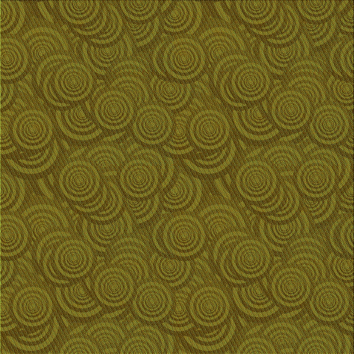 Round Patterned Dark Bronze Brown Rug, pat760grn