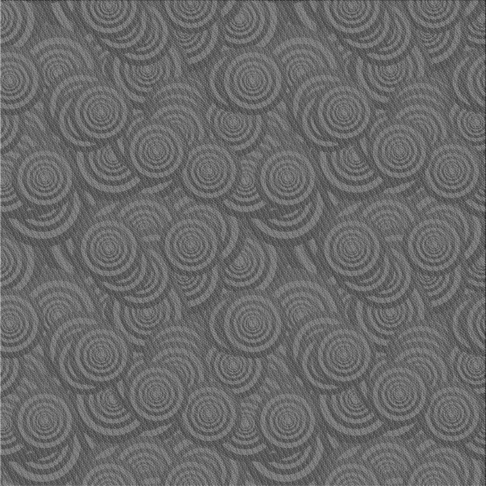 Round Machine Washable Transitional Gray Rug, wshpat760gry