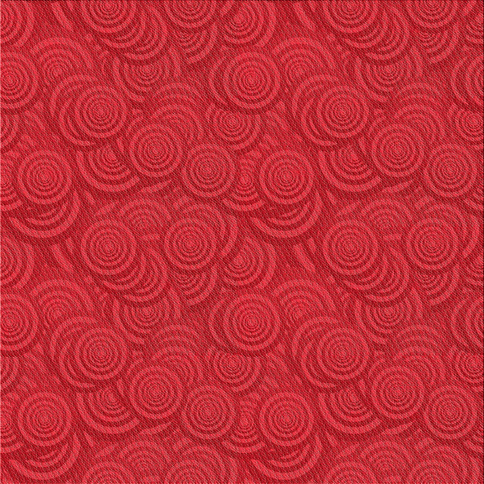 Round Patterned Red Rug, pat760rd