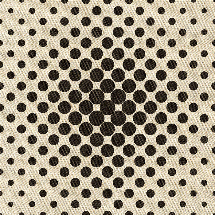 Round Patterned Vanilla Gold Rug, pat761brn