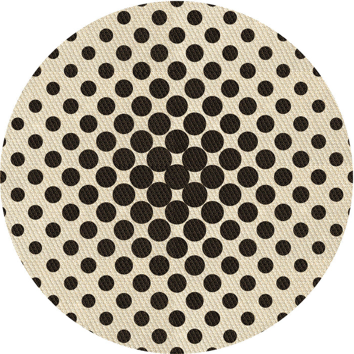 Square Patterned Vanilla Gold Rug, pat761brn