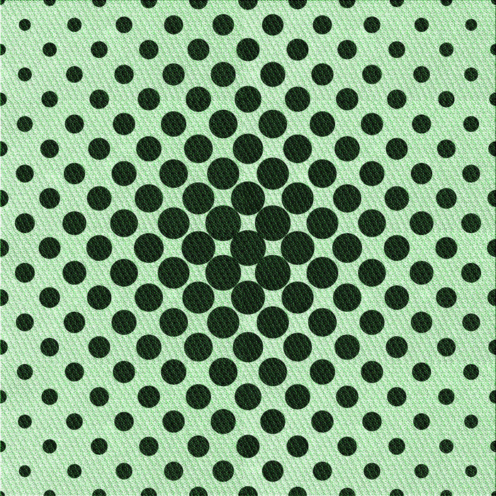 Round Machine Washable Transitional Mint Green Rug, wshpat761grn