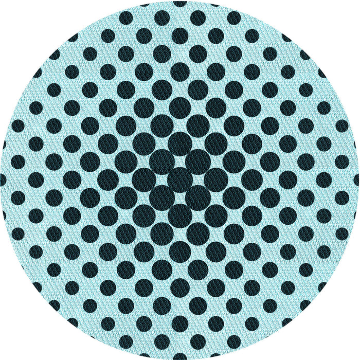 Square Patterned Blue Rug, pat761lblu