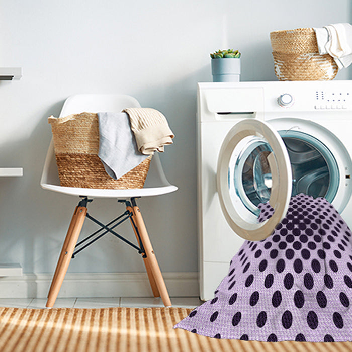 Machine Washable Transitional Purple Rug in a Washing Machine, wshpat761pur