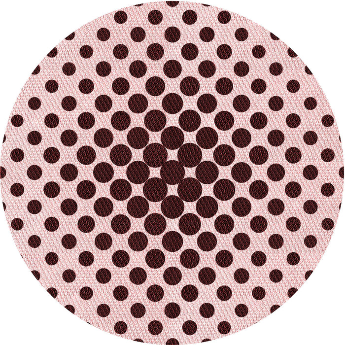 Square Patterned Brown Red Rug, pat761rd