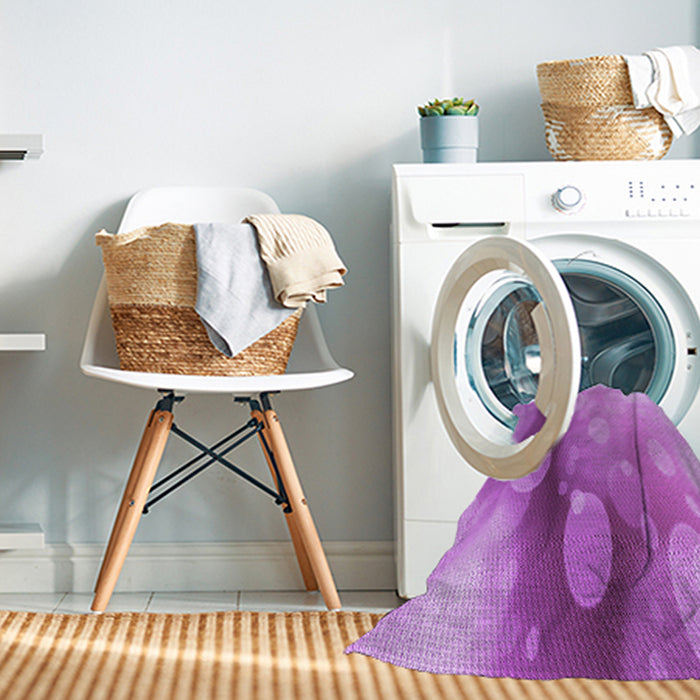 Machine Washable Transitional Violet Purple Rug in a Washing Machine, wshpat762pur