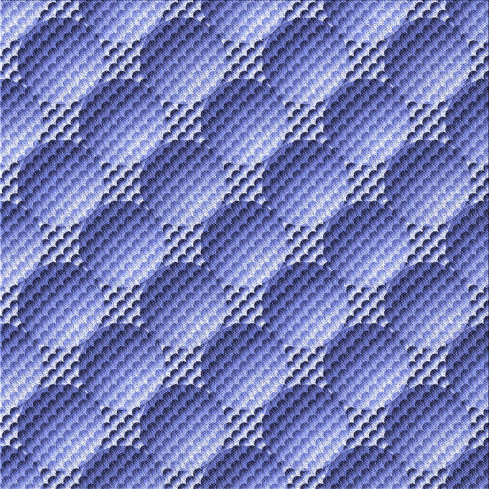 Round Patterned Denim Blue Rug, pat763blu