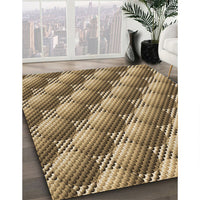 Patterned Red Brown Rug, pat763brn