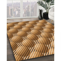 Patterned Orange Rug, pat763org