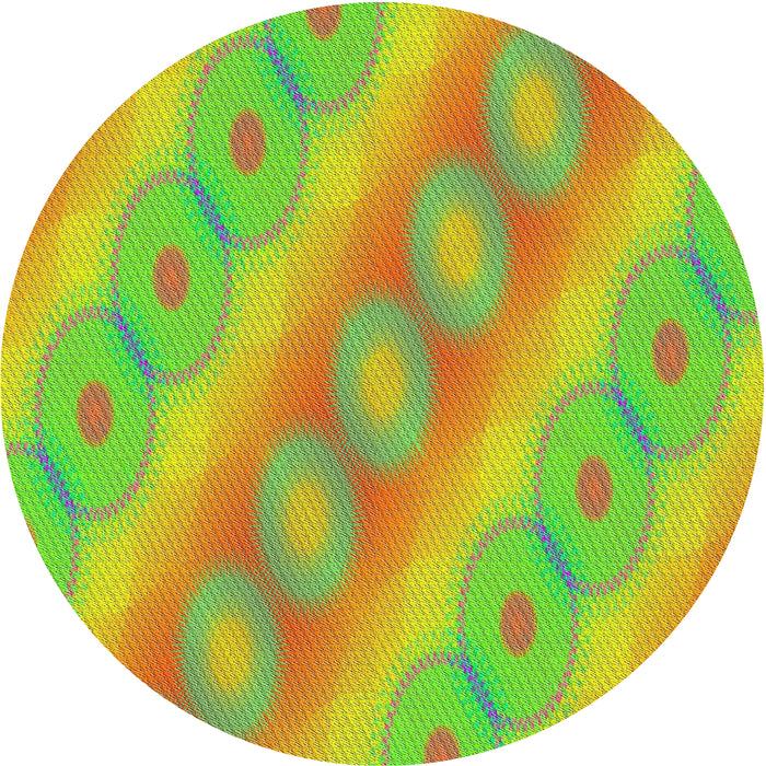 Square Machine Washable Transitional Dark Golden Brown Rug, wshpat764