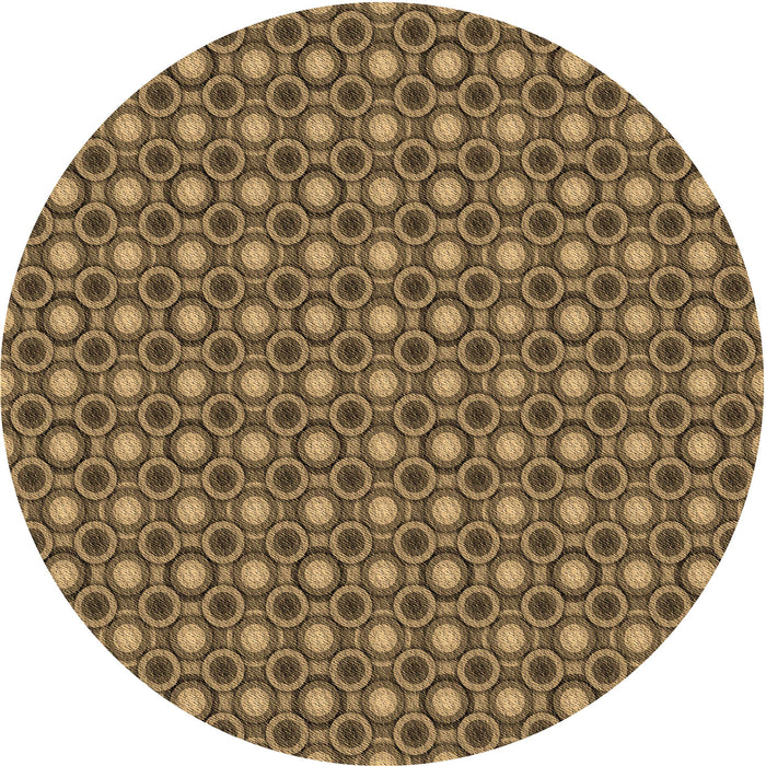 Square Patterned Caramel Brown Rug, pat765brn