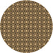 Square Patterned Caramel Brown Rug, pat765brn