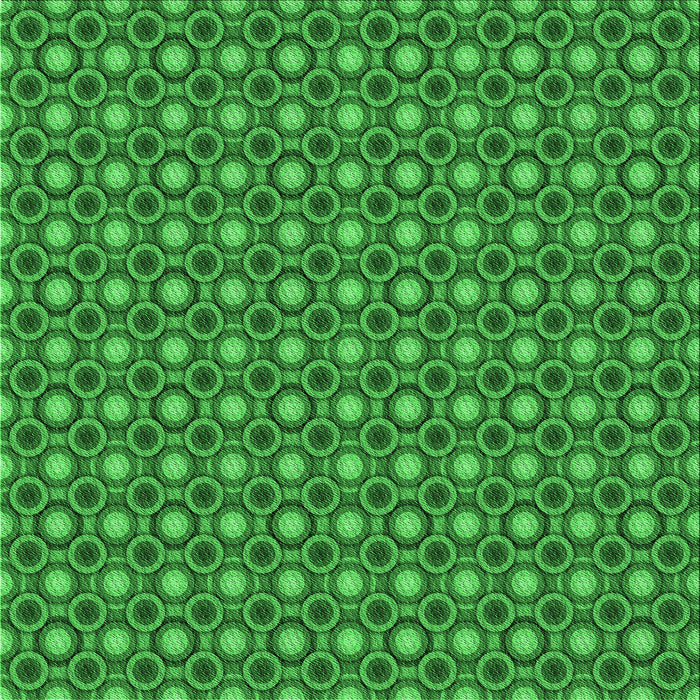 Round Machine Washable Transitional Green Rug, wshpat765grn