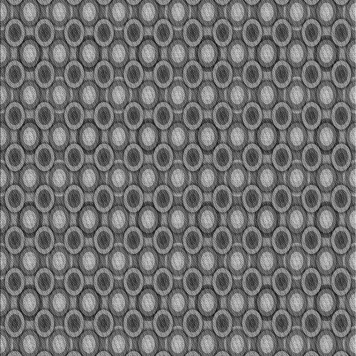 Patterned Black Rug, pat765gry