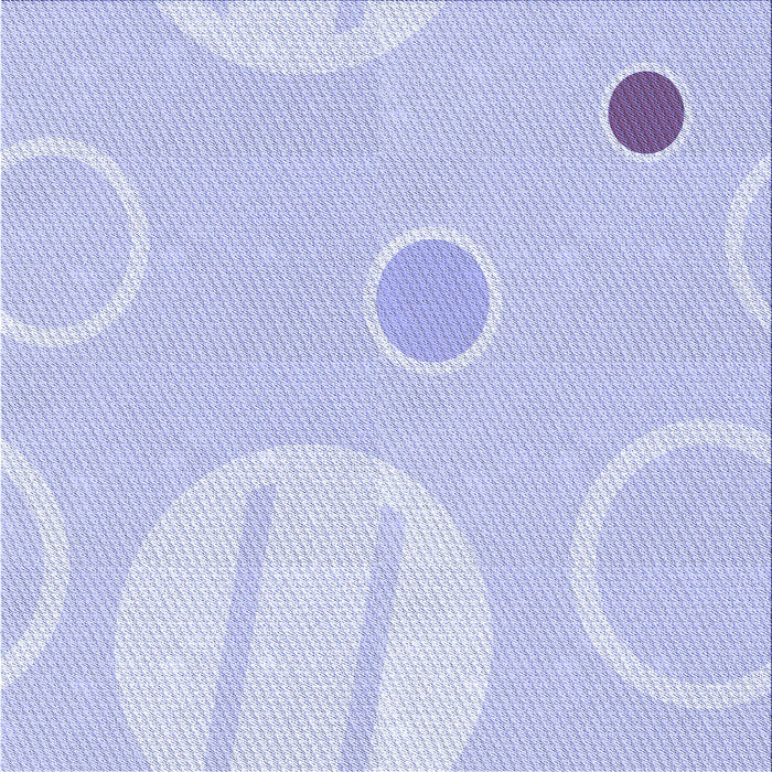 Round Patterned Blue Rug, pat766blu