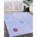 Machine Washable Transitional Blue Rug in a Family Room, wshpat766blu