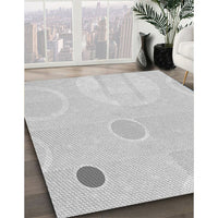 Patterned Platinum Gray Rug, pat766gry