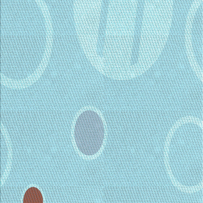 Patterned Blue Rug, pat766lblu