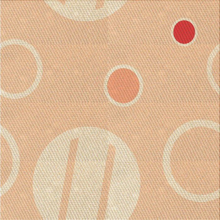 Round Machine Washable Transitional Khaki Gold Rug, wshpat766org