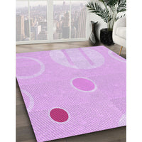 Patterned Violet Purple Rug, pat766pur