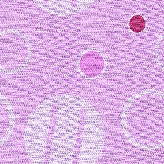 Round Patterned Violet Purple Rug, pat766pur