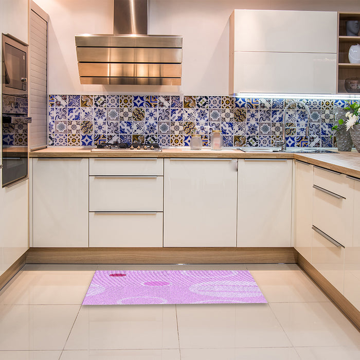 Patterned Violet Purple Rug in a Kitchen, pat766pur