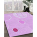 Machine Washable Transitional Violet Purple Rug in a Family Room, wshpat766pur