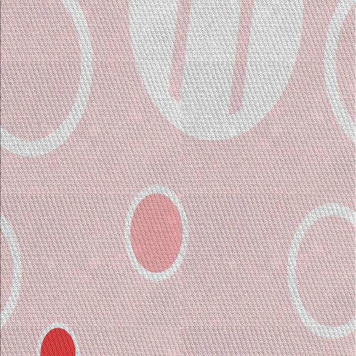 Patterned MistyRose Pink Novelty Rug, pat766