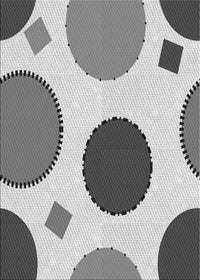 Machine Washable Transitional Ash Gray Rug, wshpat767gry