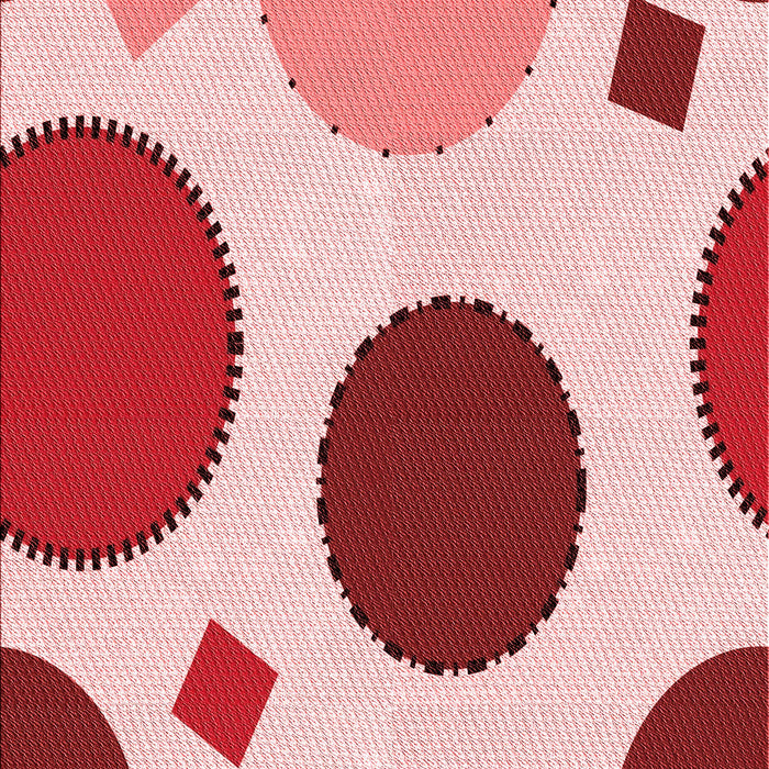 Patterned Red Rug, pat767rd