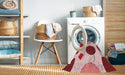 Machine Washable Transitional Red Rug in a Washing Machine, wshpat767rd