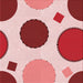 Round Patterned Red Rug, pat767rd