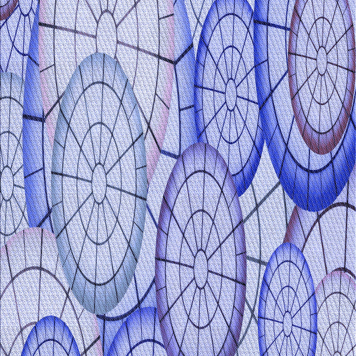 Patterned Periwinkle Purple Rug, pat768blu
