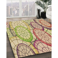 Patterned Petra Gold Brown Rug, pat768brn