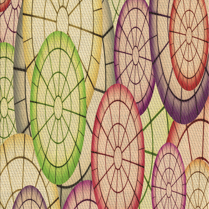 Patterned Petra Gold Brown Rug, pat768brn