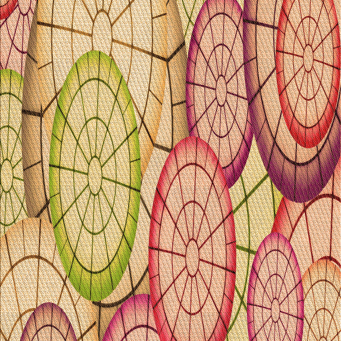 Patterned Red Rug, pat768org