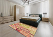 Patterned Red Rug in a Bedroom, pat768org