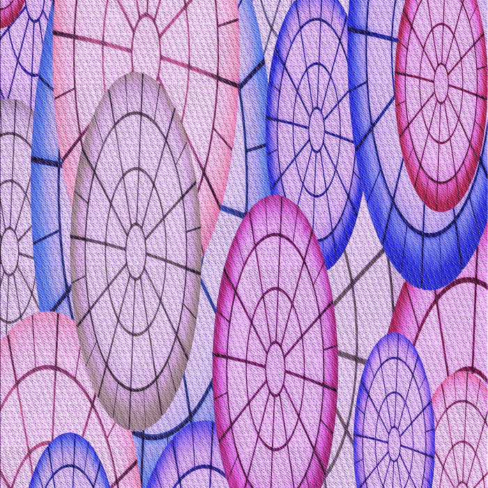 Machine Washable Transitional Blossom Pink Rug, wshpat768pur