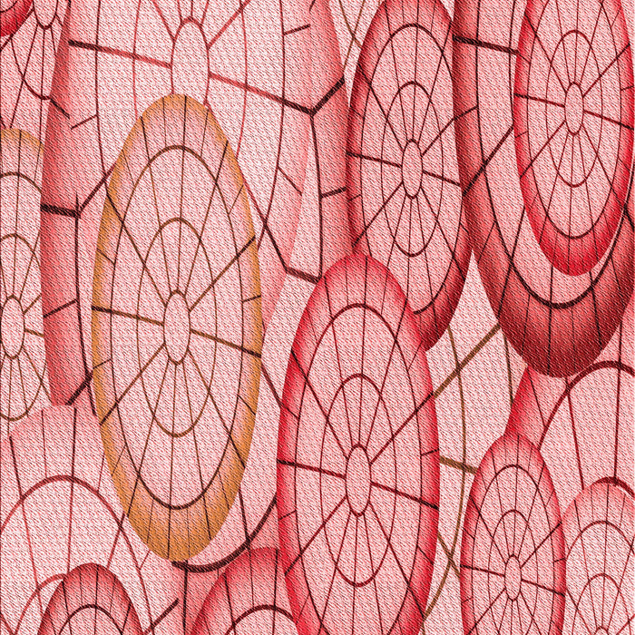 Patterned Red Rug, pat768rd