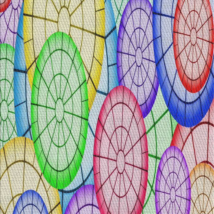 Patterned French Lilac Purple Novelty Rug, pat768