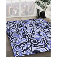 Patterned Blue Rug, pat769blu