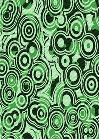 Machine Washable Transitional Deep Emerald Green Rug, wshpat769grn