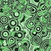 Round Machine Washable Transitional Deep Emerald Green Rug, wshpat769grn