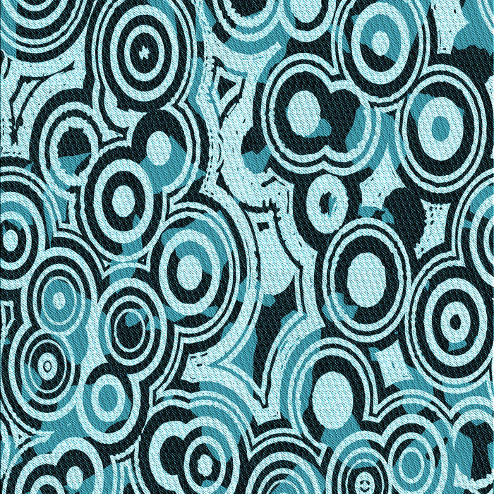 Patterned Medium Teal Green Rug, pat769lblu