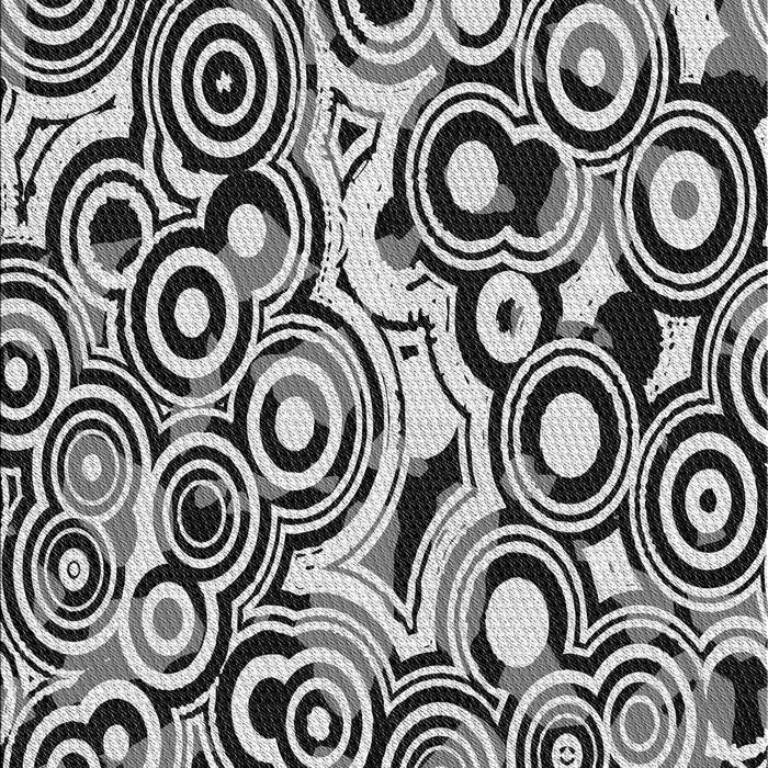 Patterned Charcoal Black Novelty Rug, pat769