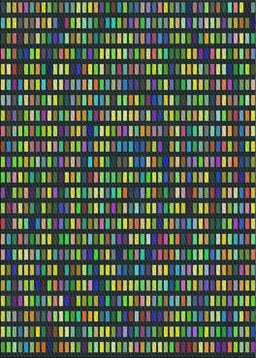 Patterned Green Novelty Rug, pat76