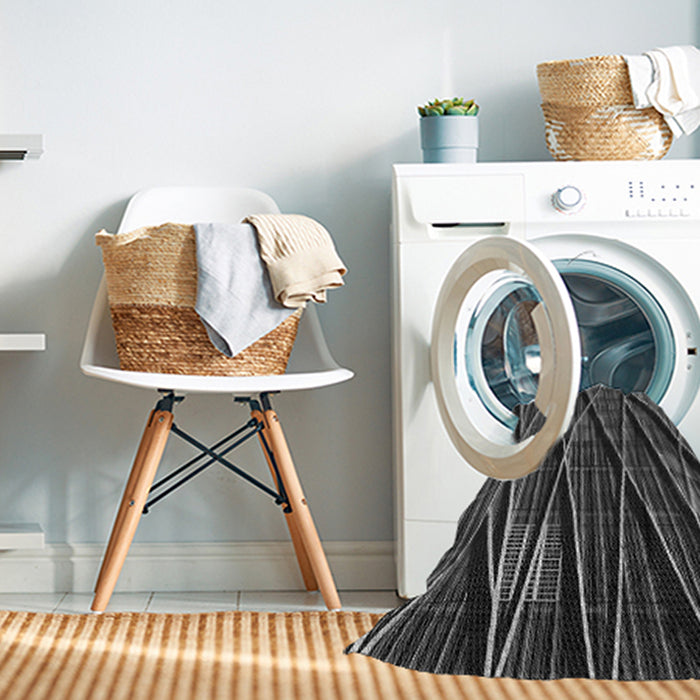 Machine Washable Transitional Gray Rug in a Washing Machine, wshpat77gry