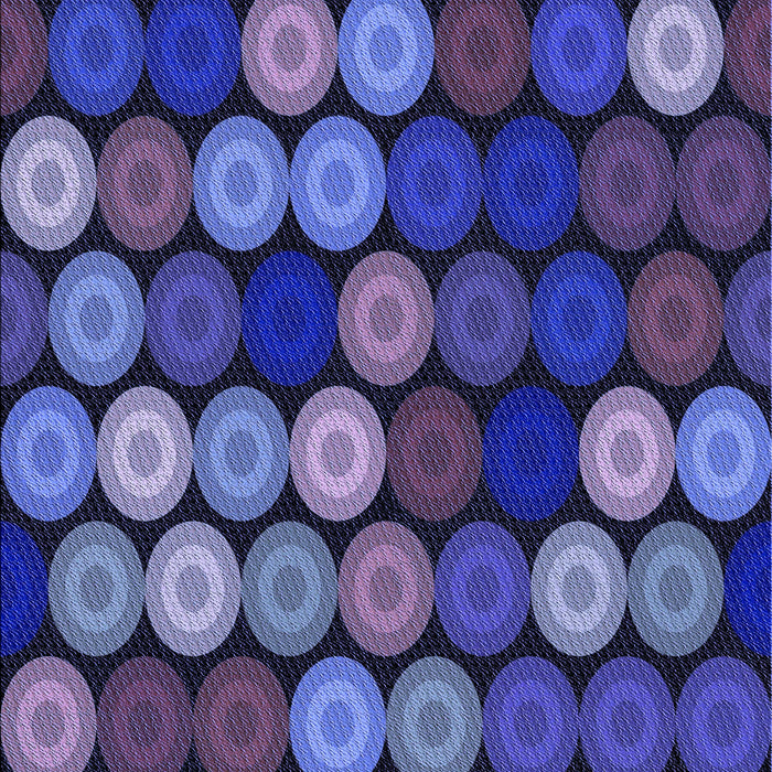 Patterned Denim Dark Blue Rug, pat770blu