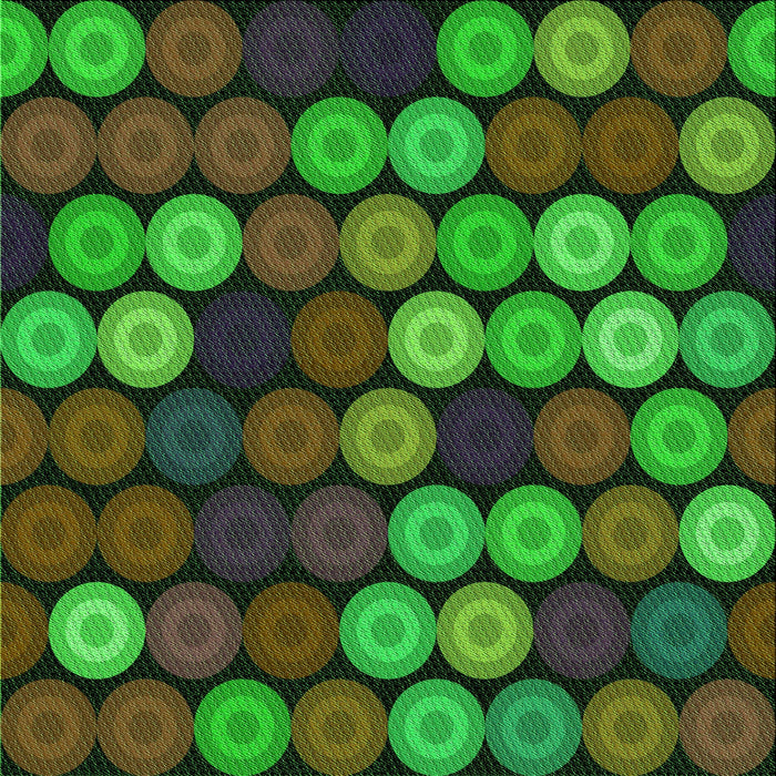 Round Machine Washable Transitional Chocolate Brown Rug, wshpat770grn