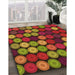 Machine Washable Transitional Red Rug in a Family Room, wshpat770org